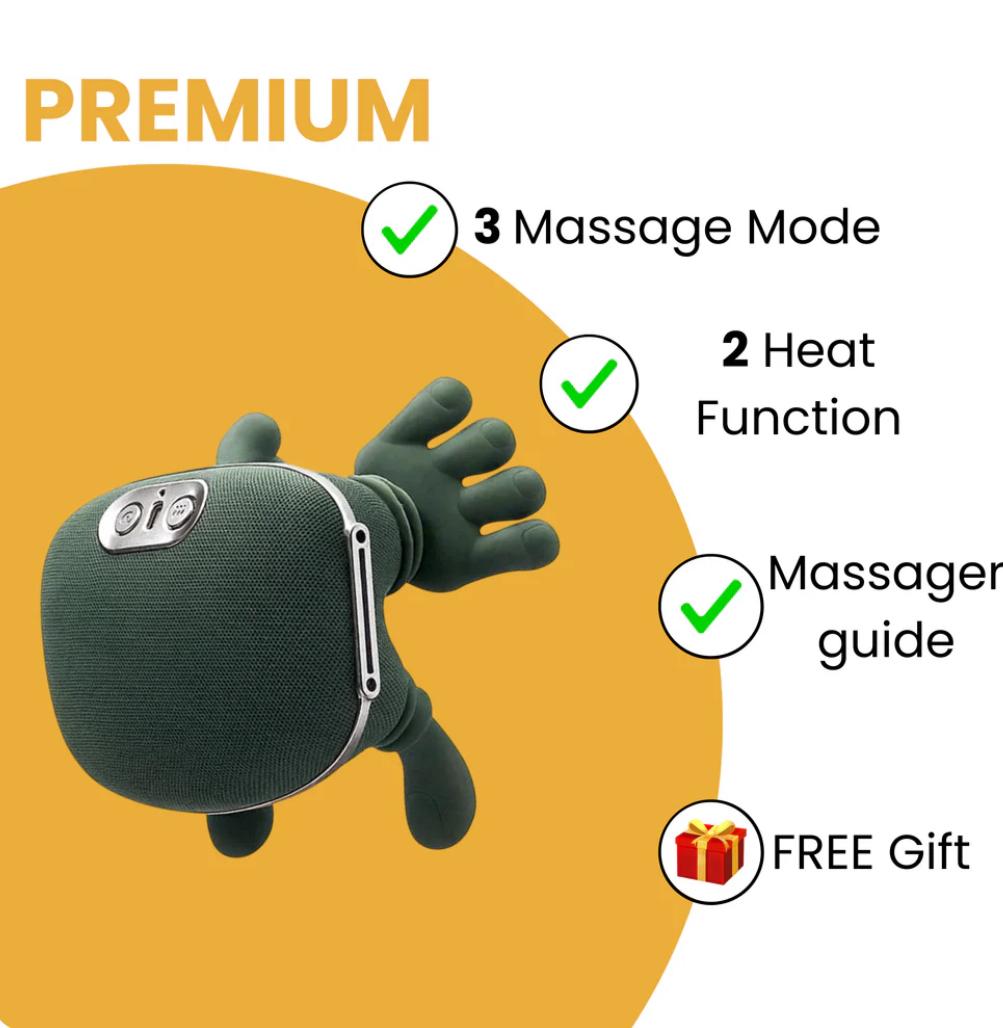 Relaxing massager for the neck and back